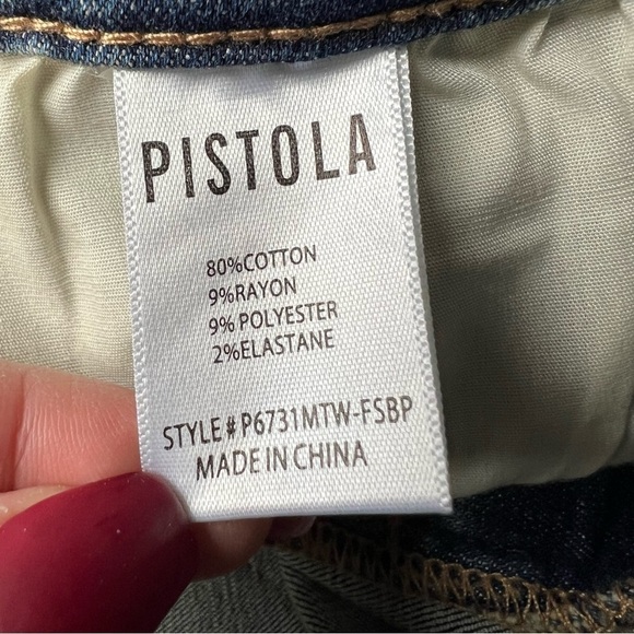 Pistola Revolve Women’s High Rise Skinny Jeans Lighy Medium Wash, Size 28 - Picture 6 of 10